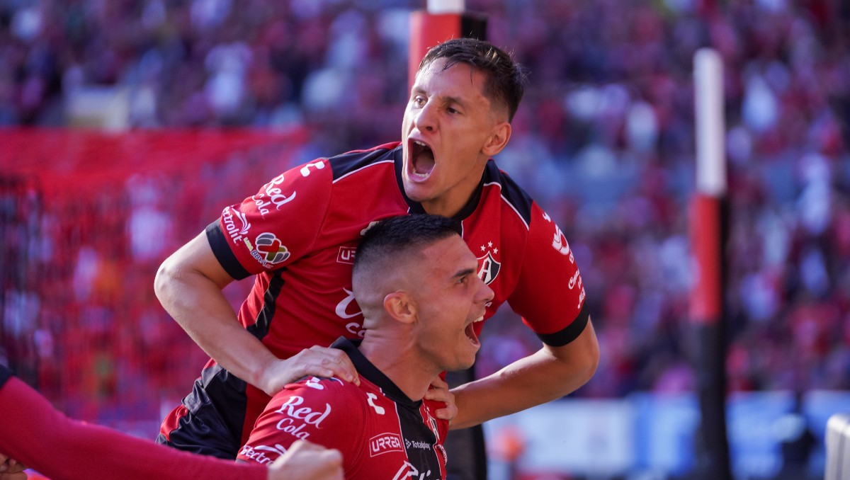 Uros Durdevic en festejo de gol con Atlas ante Mazatlán (Imago7)