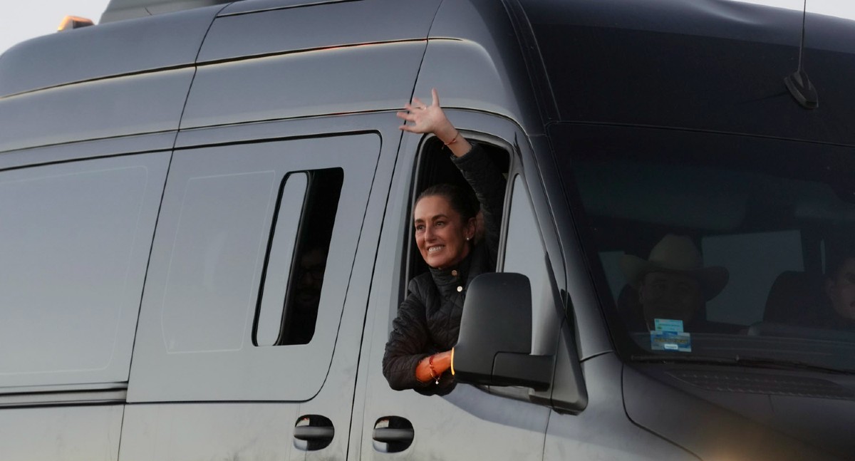 La Presidenta durante su gira de trabajo por Sonora. | Presidencia