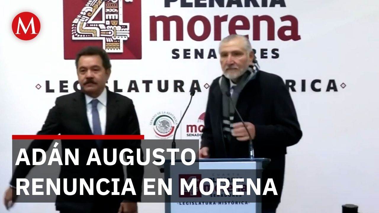 Adán Augusto López renuncia como coordinador de Morena en el Senado y es relevado por Ignacio Mier