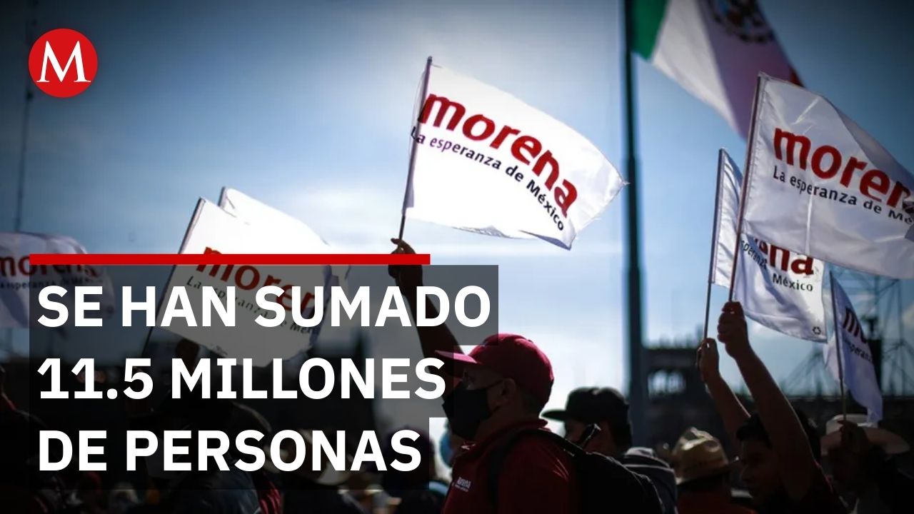 Con 11.5 millones de militantes, Morena logró un promedio de 33 mil 236 afiliaciones diarias