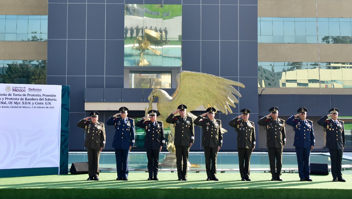 Rinden protesta nuevo subsecretario de Defensa y comandante de la Guardia Nacional. | Especial