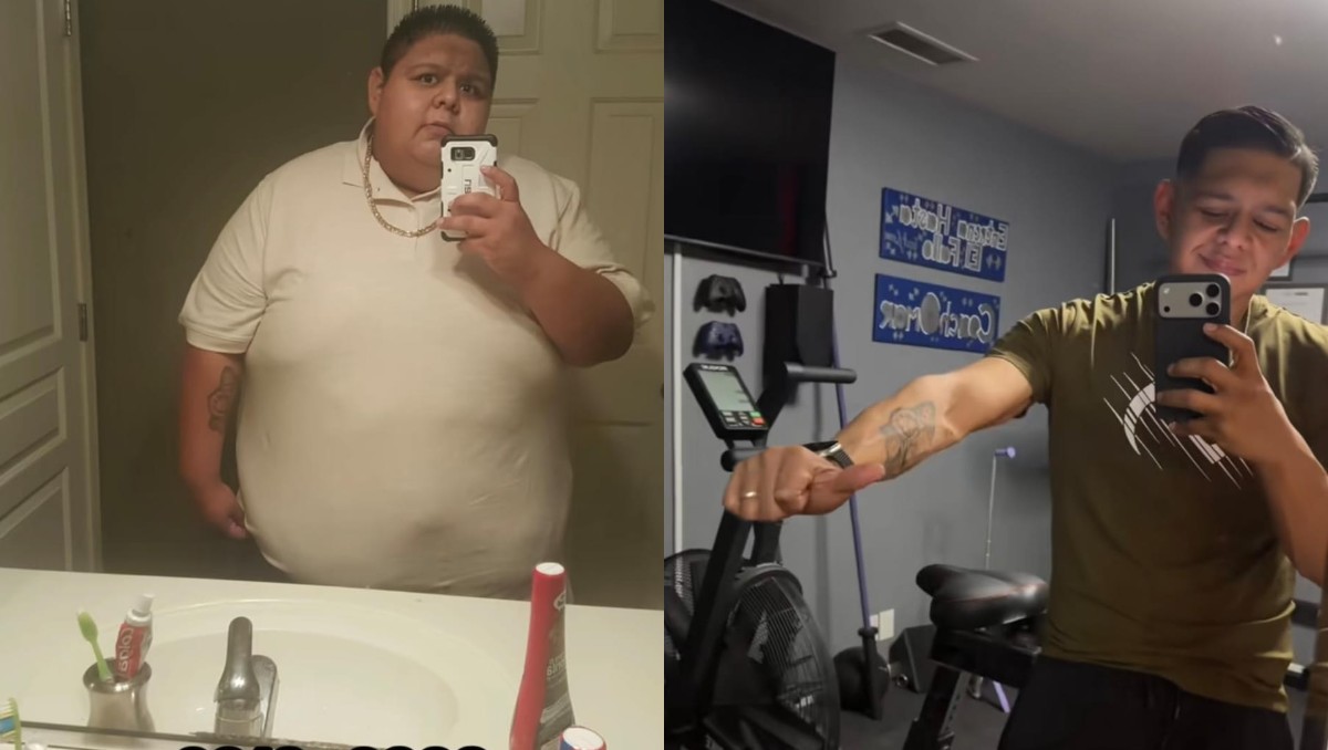 "Irreconocible": Hombre se vuelve viral al compartir su extrema transformación física tras padecer obesidad | VIDEO