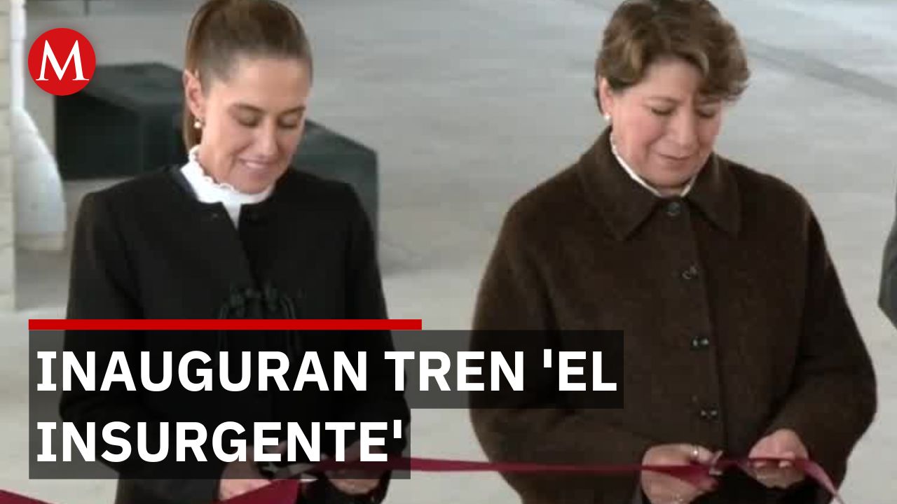 Claudia Sheinbaum hizo corte de listón por inauguración del tren 'El Insurgente'