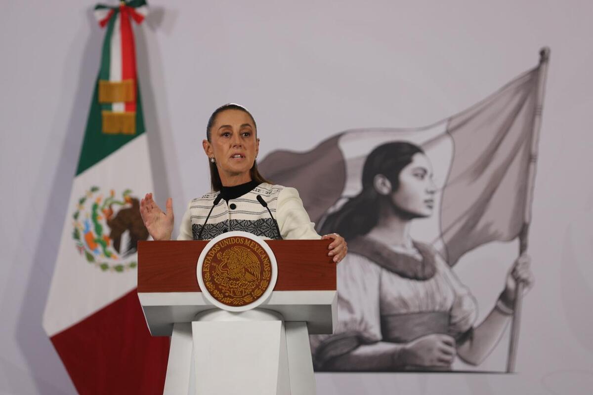 Claudia Sheinbaum en La Mañanera del Pueblo hoy 3 de febrero desde Palacio Nacional | Jorge Carballo