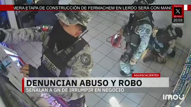 Denuncian a elementos de la GN por robo a un negocio | Elisa Alanís, 3 de febrero de 2026