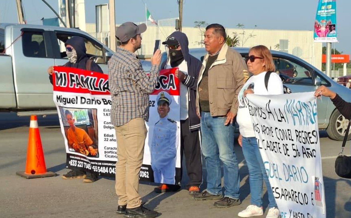 Familia de Mario Darío se manifiesta y bloquea Avenida de la Industria en Altamira. | SSPT