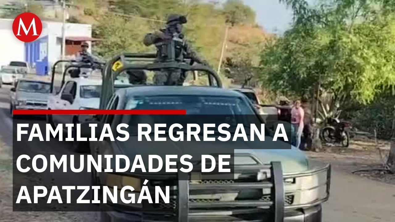 Familias de Apatzingán que fueron desplazadas por el narco regresan de forma gradual