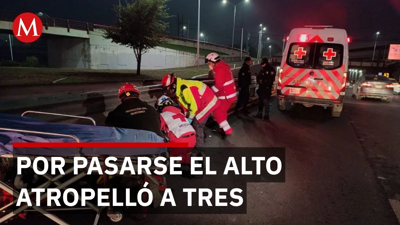 Motociclista atropella a tres personas en Reforma y mujer muere en Circuito Interior