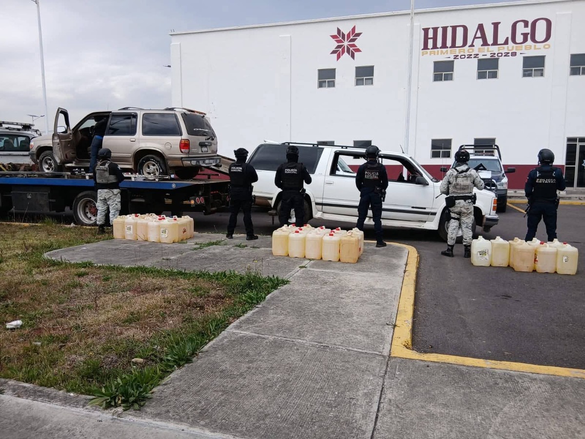 Operativos contra el robo de combustible en Hidalgo. (Cortesía)