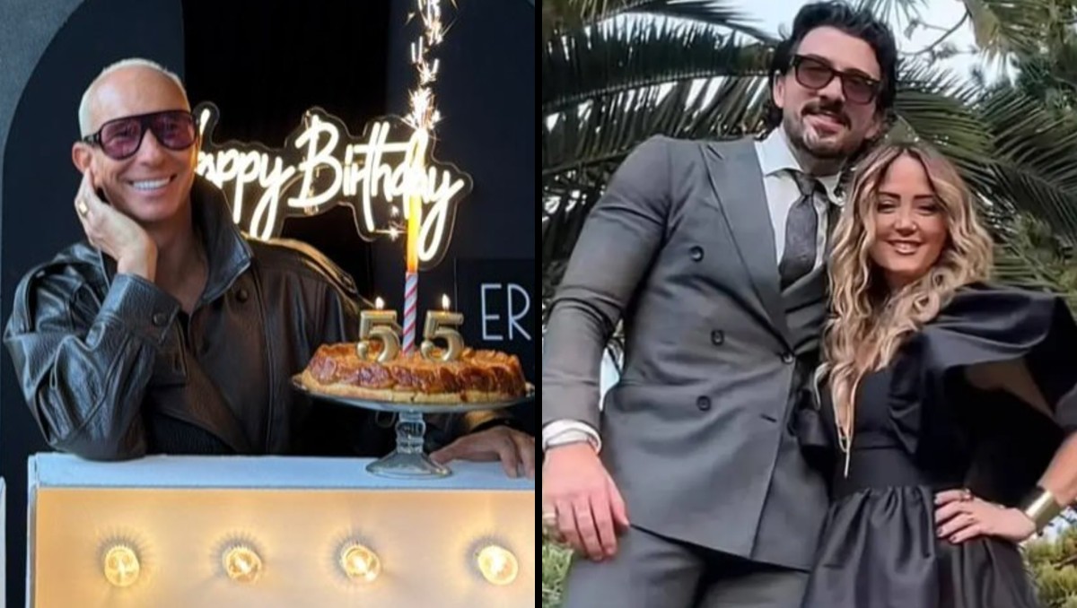 Andrea Legarreta celebra el cumpleaños de su ex Erik Rubín acompañada de Luis Carlos Origel, su nuevo novio