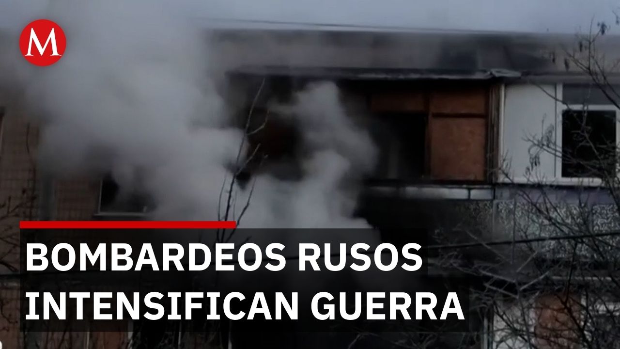 Ataques rusos con drones y misiles golpean Kiev y agravan crisis en Ucrania