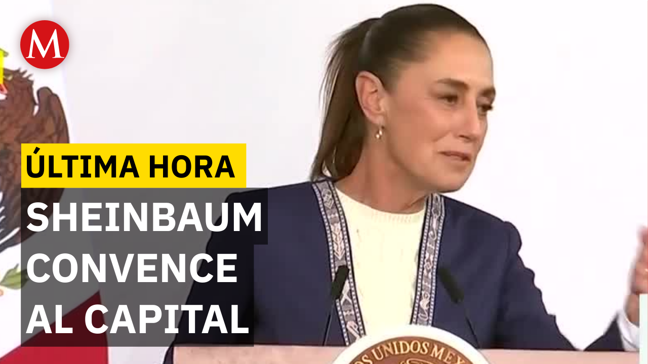 Claudia Sheinbaum, presidenta de México, en la reunión de promoción de inversiones