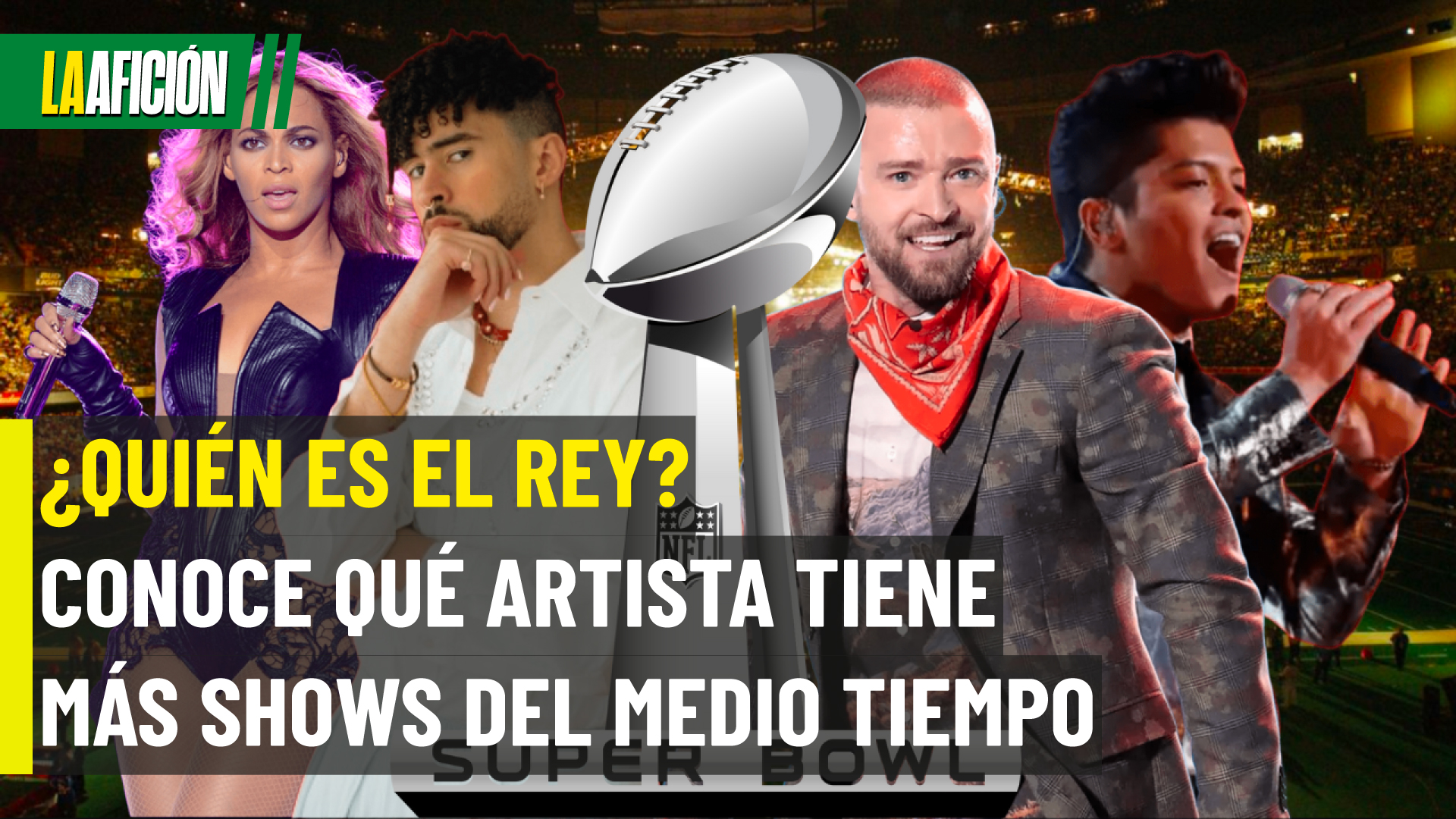 Estos son los artistas que más veces se han presentado en el Show de Medio Tiempo del Super Bowl