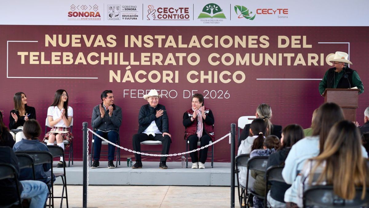 Alfonso Durazo inaugura Telebachillerato Comunitario en Nácori Chico para fortalecer la educación rural