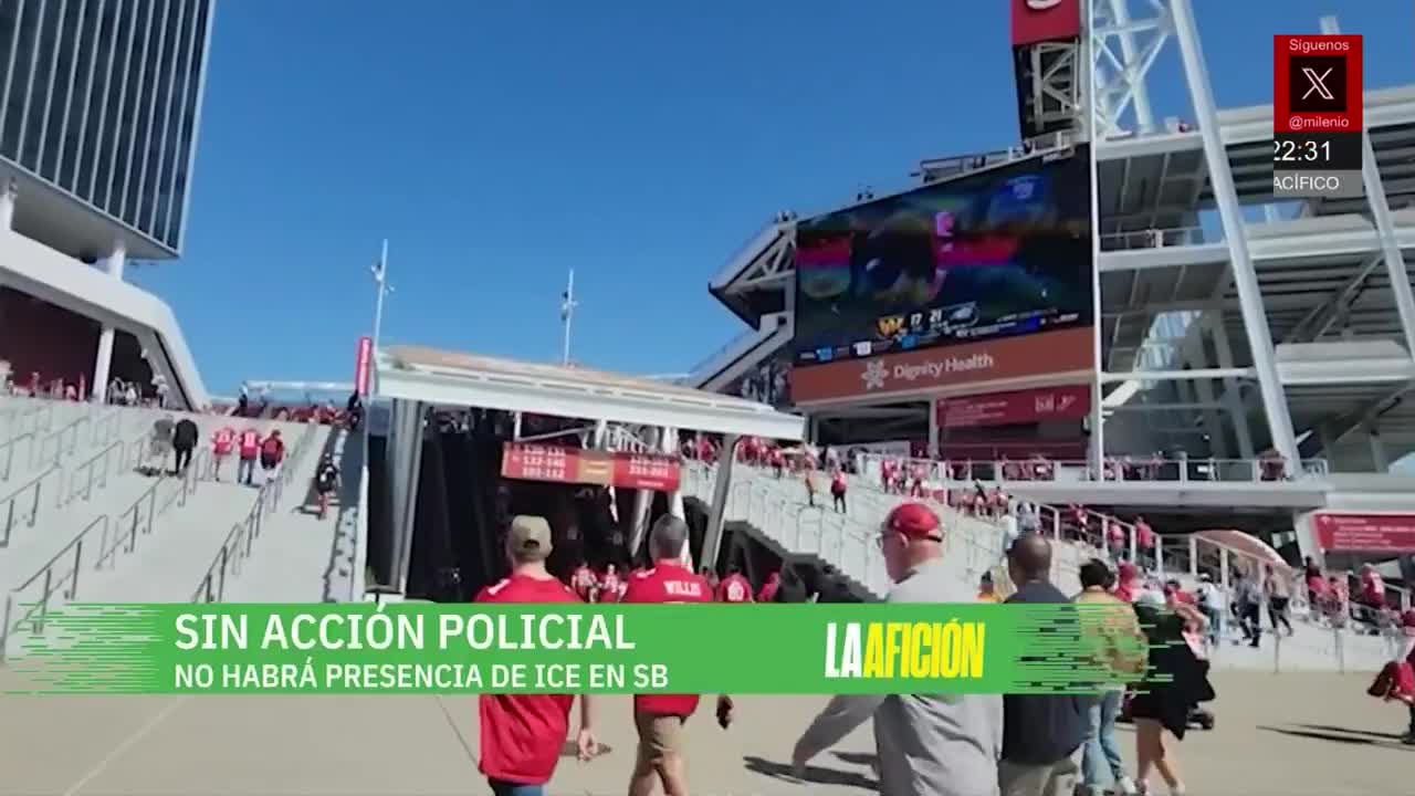 ICE no tendrá presencia en el Super Bowl 2026 | Milenio Noticias La Afición, 3 de febrero de 2026