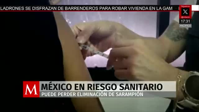 México podría perder su inmunidad de la OMS por sarampión | Milenio Noticias, 4 de febrero de 2026