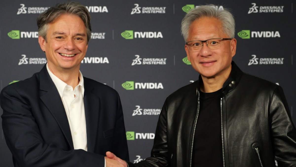 Nvidia y Dassault Systèmes, unirán a la IA con gemelos virtuales.