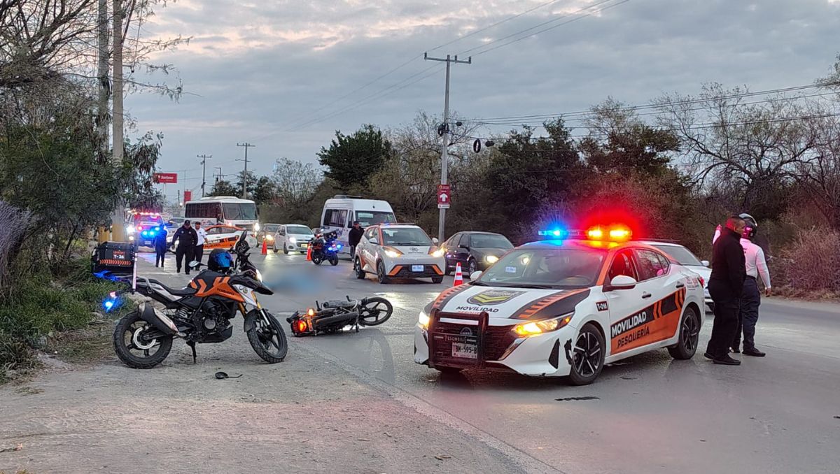 El sitio se encuentra resguardado por elementos de movilidad de Pesquería. Agustín Martínez