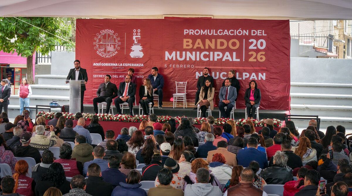 Gobierno de Naucalpan promulga el Bando Municipal 2026; enfatiza Isaac Montoya carácter humanista