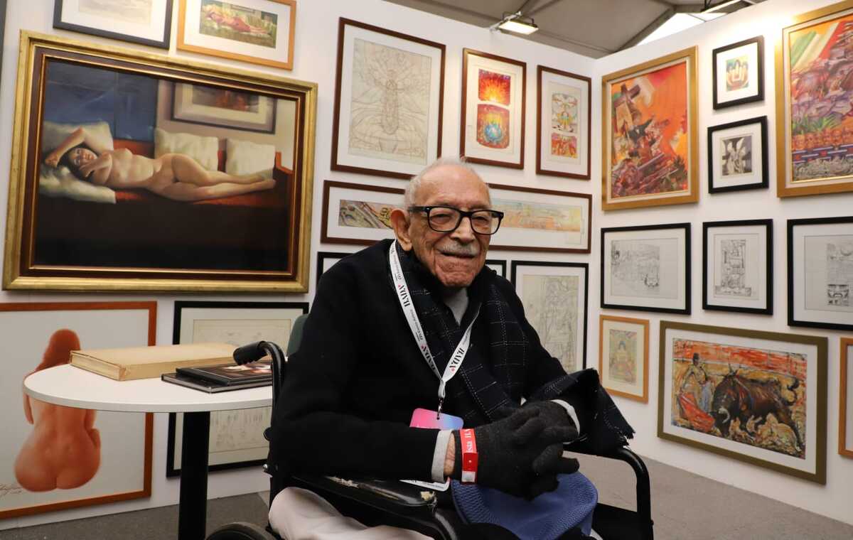 Con 100 años de vida, el artista plástico Juan Manuel Guillén se presenta en BADA México 2026
