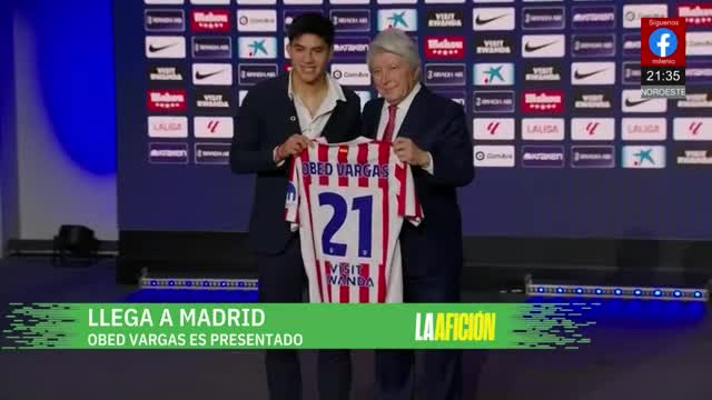 Obed Vargas es presentado en el Atlético de Madrid | Milenio Noticias La Afición, 4 de febrero de 2026
