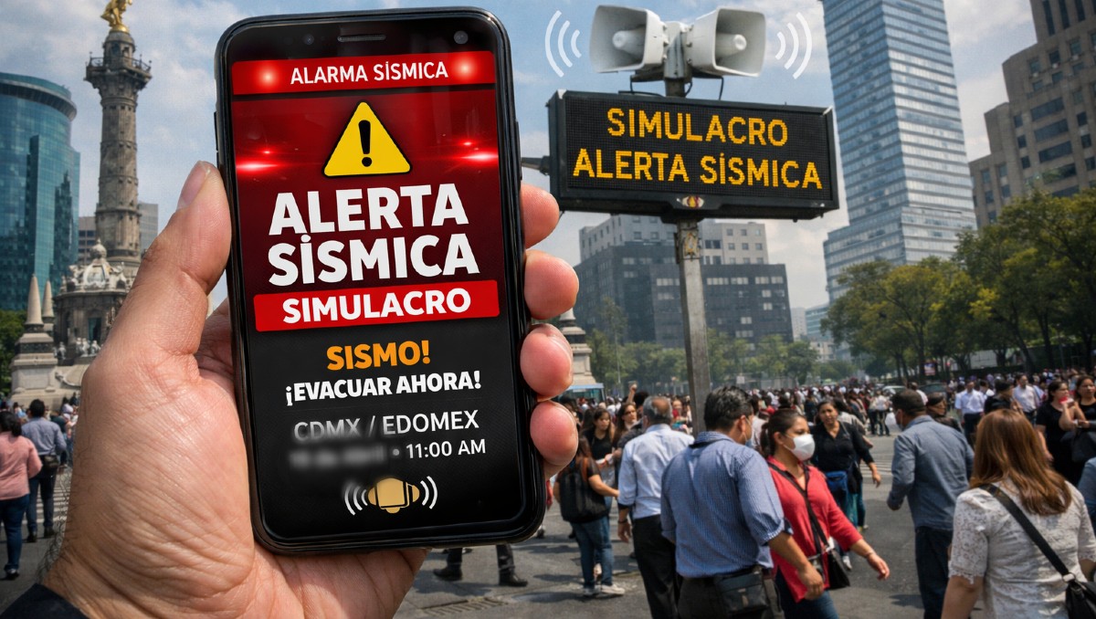 ¿Alerta sísmica sonará en los celulares? Esto debes saber del simulacro en Edomex y CdMx el 18 de febrero