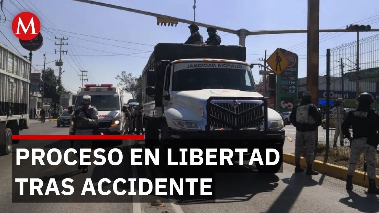 Guardia Nacional seguirá proceso en libertad tras atropellar a motociclistas en Ecatepec