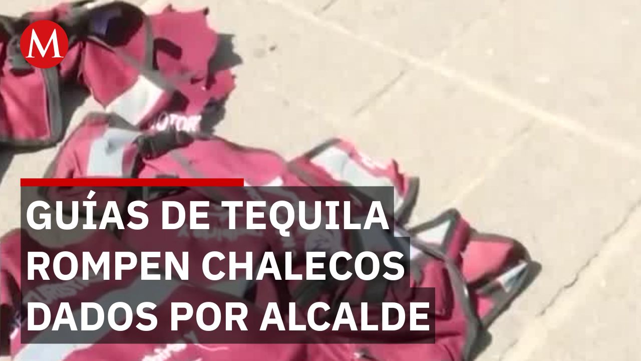 Guías turísticos en Tequila destruyen chalecos tras detención del alcalde por extorsión
