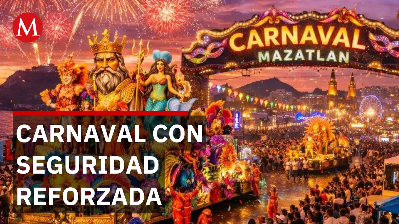 Mazatlán listo para el Carnaval Internacional 2026