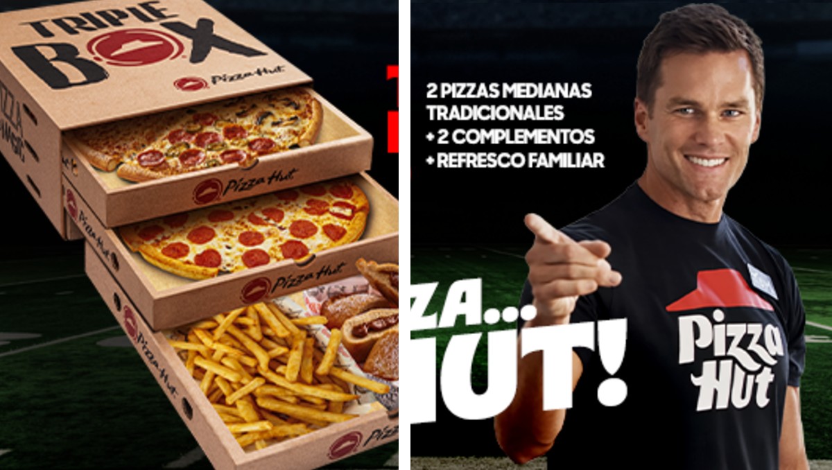 Tom Brady es el rostro de la campaña de Pizza Hut en el marco del Super Bowl | Cortesía Pizza Hut