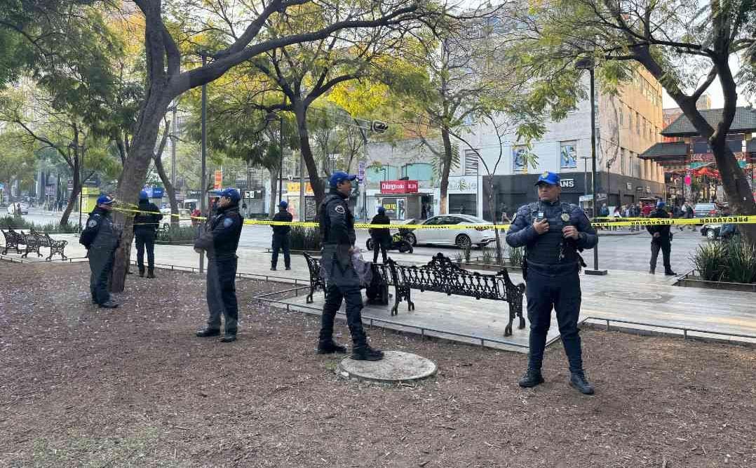 La zona fue acordonada por elementos de a ssc. | Foto: Jorge Becerril