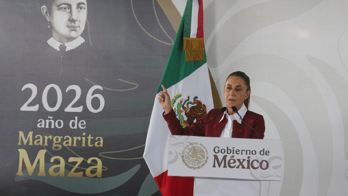 Claudia Sheinbuam en el municipio Soledad de Graciano Sánchez. | Foto: Jorge Carballo.