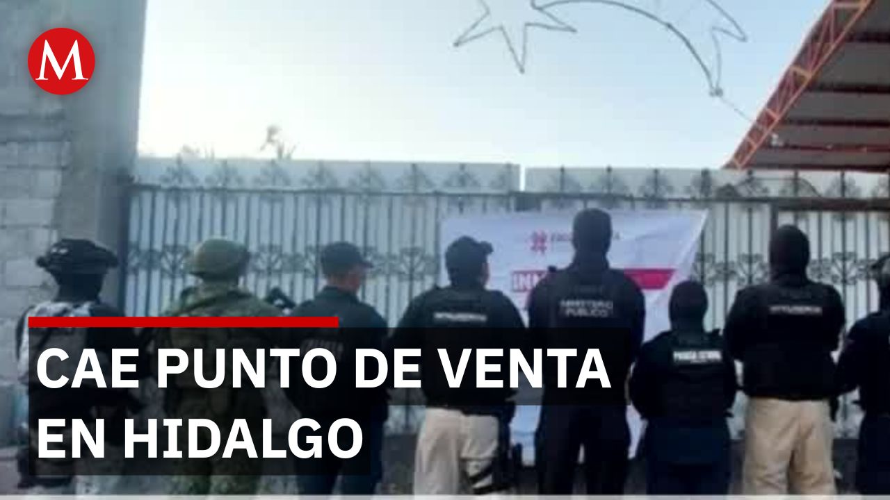 Desmantelan centro de distribución de drogas en Hidalgo; detienen a dos personas