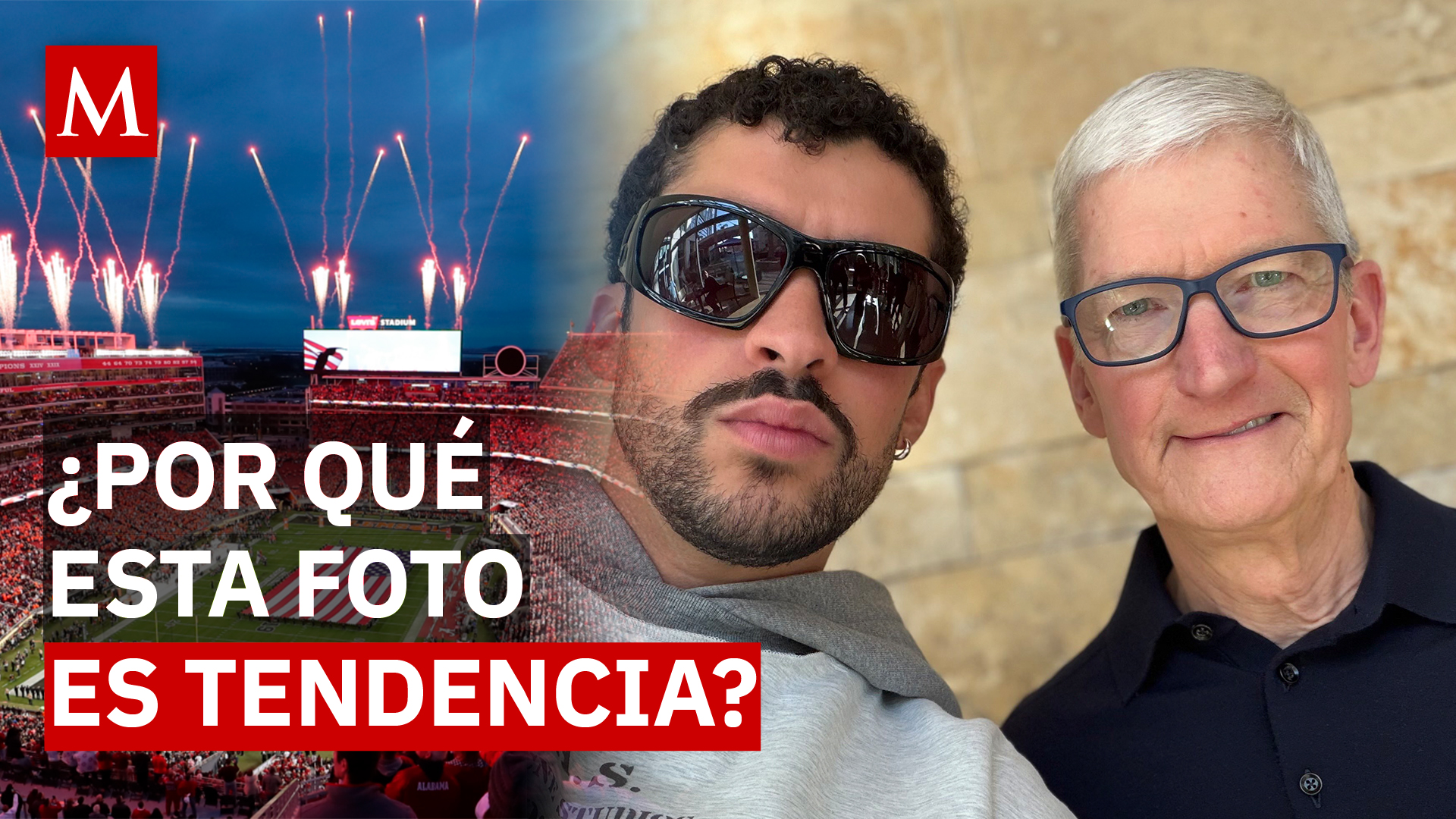 ¿Qué hay detrás de la foto de Tim Cook con Bad Bunny previo al Super Bowl?