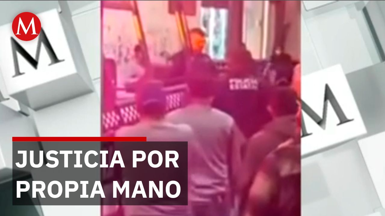 Rescatan a dos hombres de ser linchados en Nativitas, Tlaxcala