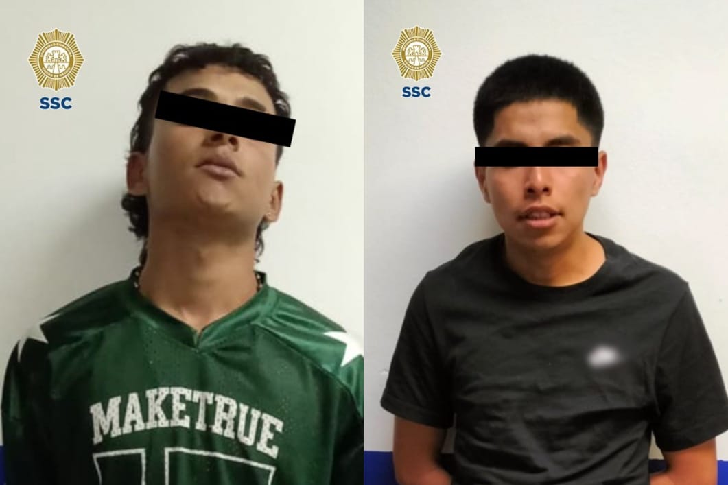 Comerciantes de Iztapalapa retienen a dos presuntos extorsionadores que amenazaron a mujer