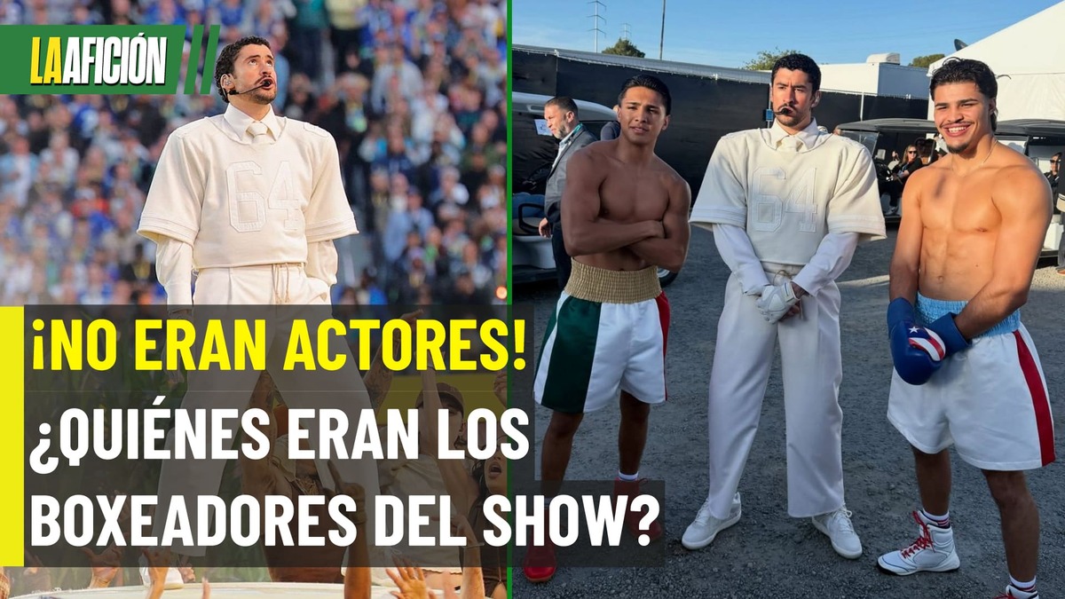 ¿Quiénes son los boxeadores que salieron con Bad Bunny en el Super Bowl?