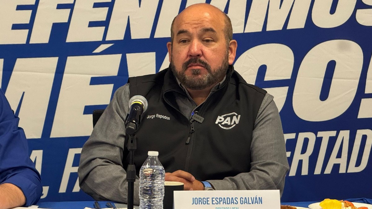 Coordinador del grupo parlamentario del Partido Acción Nacional, Jorge Espadas Galván.