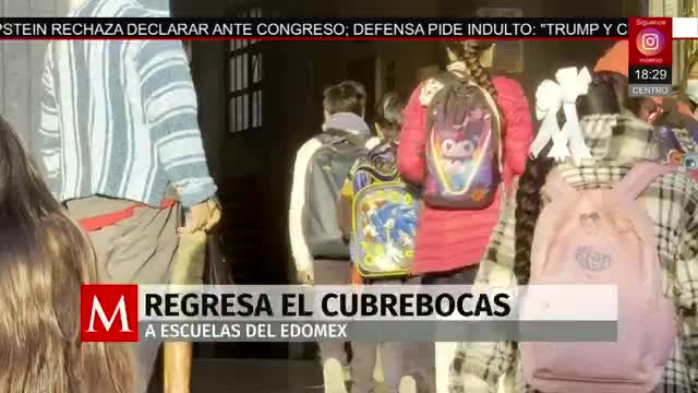 El cubrebocas vuelve a las escuelas del EdoMexpor sarampión | Milenio Noticias, 9 de febrero de 2026