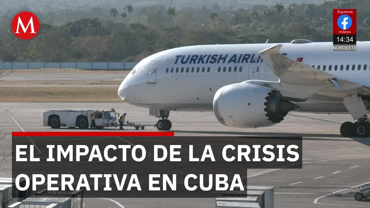 Escasez de combustible en Cuba obliga a aerolíneas mexicanas a modificar rutas y suspender vuelos