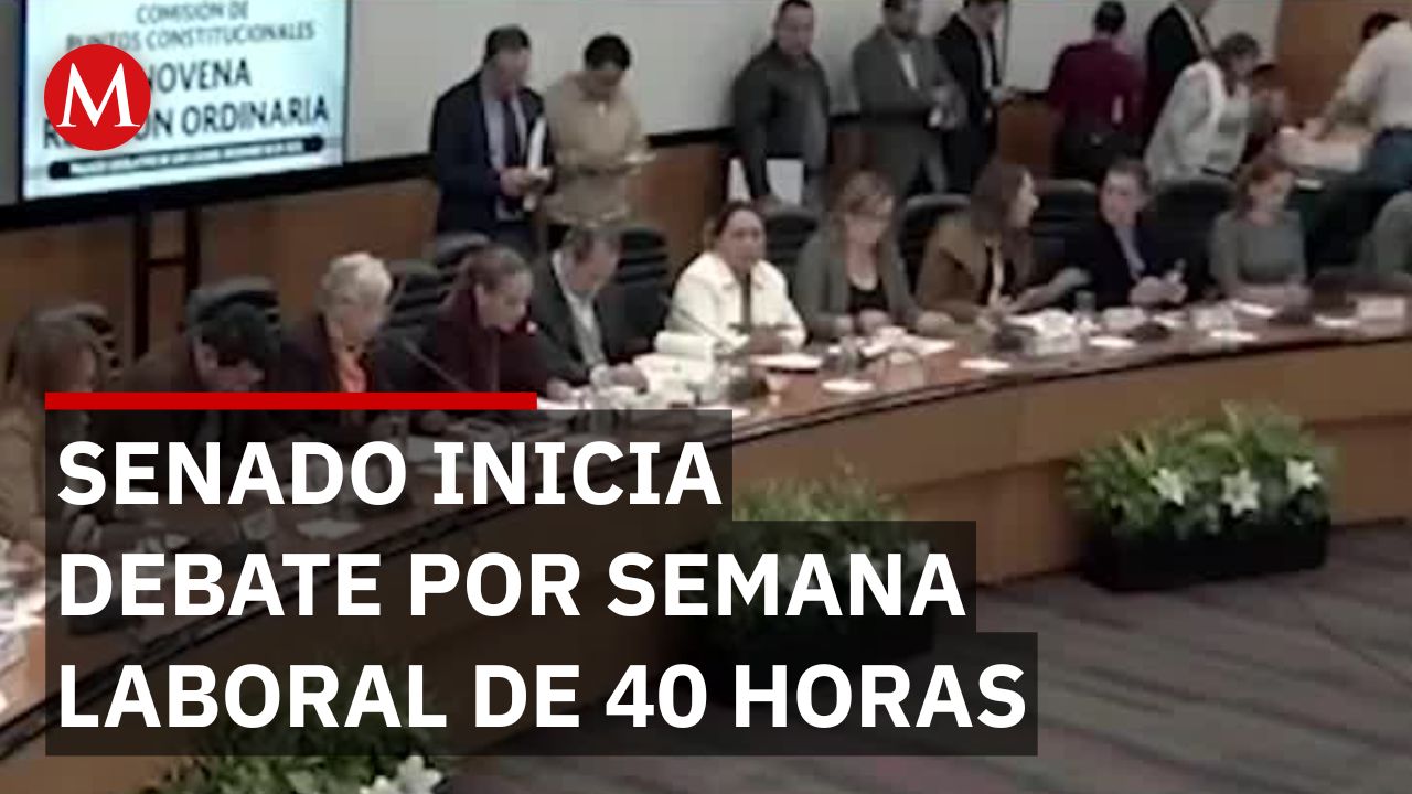 Jornada laboral de 40 horas; inicia debate en el Senado bajo tensión económica