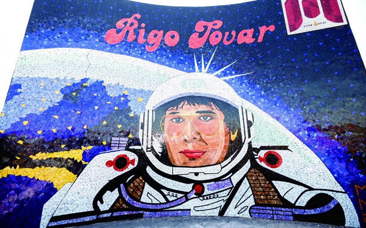 El mural dedicado a Rigo Tovar, con más de 170 mil piezas, fue elaborado por el artista matamorense Marco Antonio Martínez Sarabia. | Cortesía