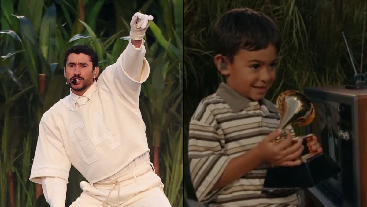 Revelan identidad del niño que recibió el Grammy de Bad Bunny en el Super Bowl | AFP / ESPECIAL