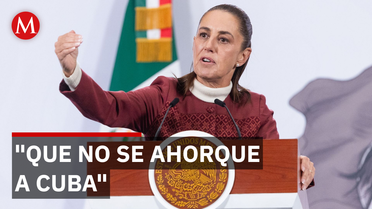 Sheinbaum anuncia que se enviará más apoyo humanitario a Cuba