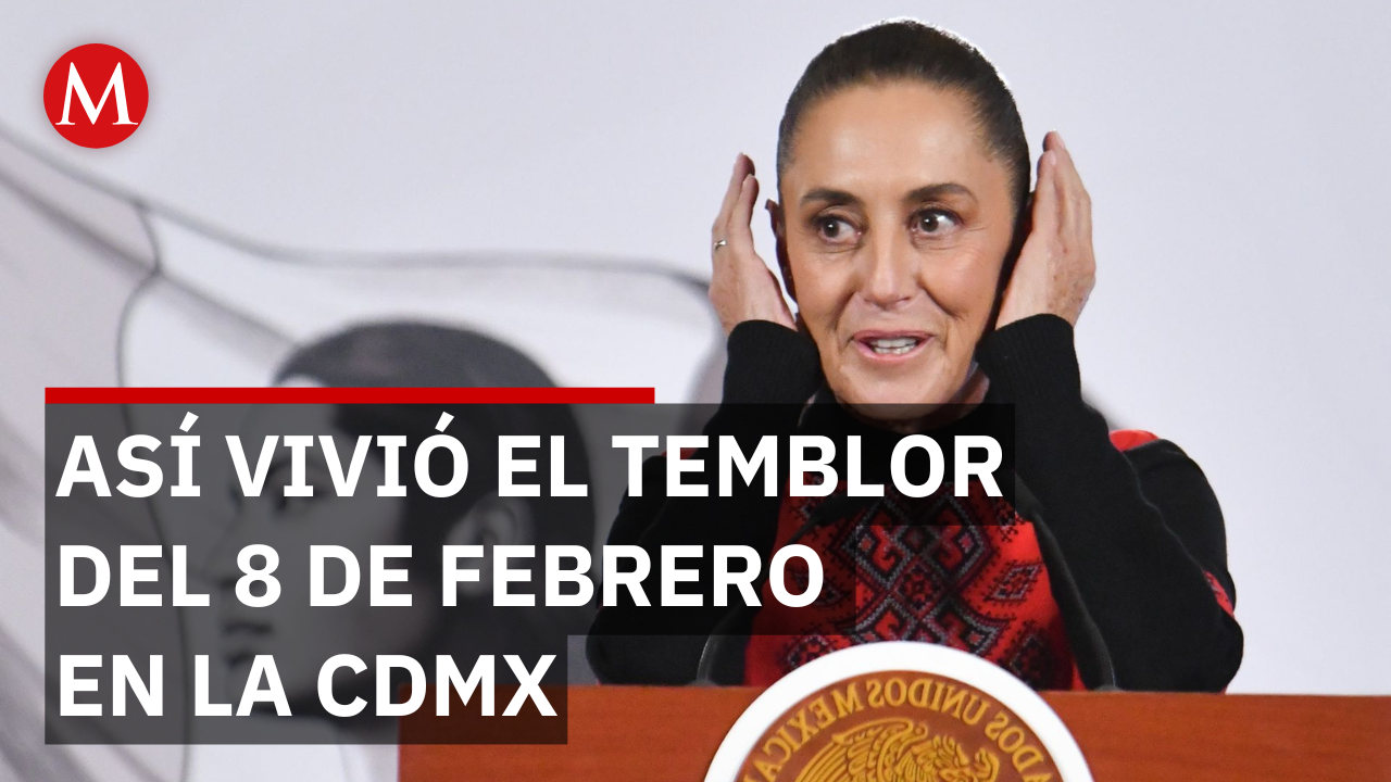 Sheinbaum revela dónde estaba durante el sismo del 8 de febrero