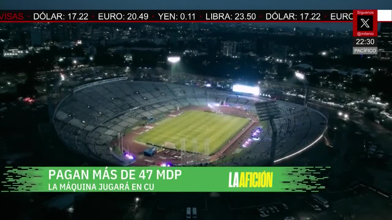 Cruz Azul pagó más de 47 mdp por jugar en CU | Milenio Noticias La Afición, 9 de febrero de 2026