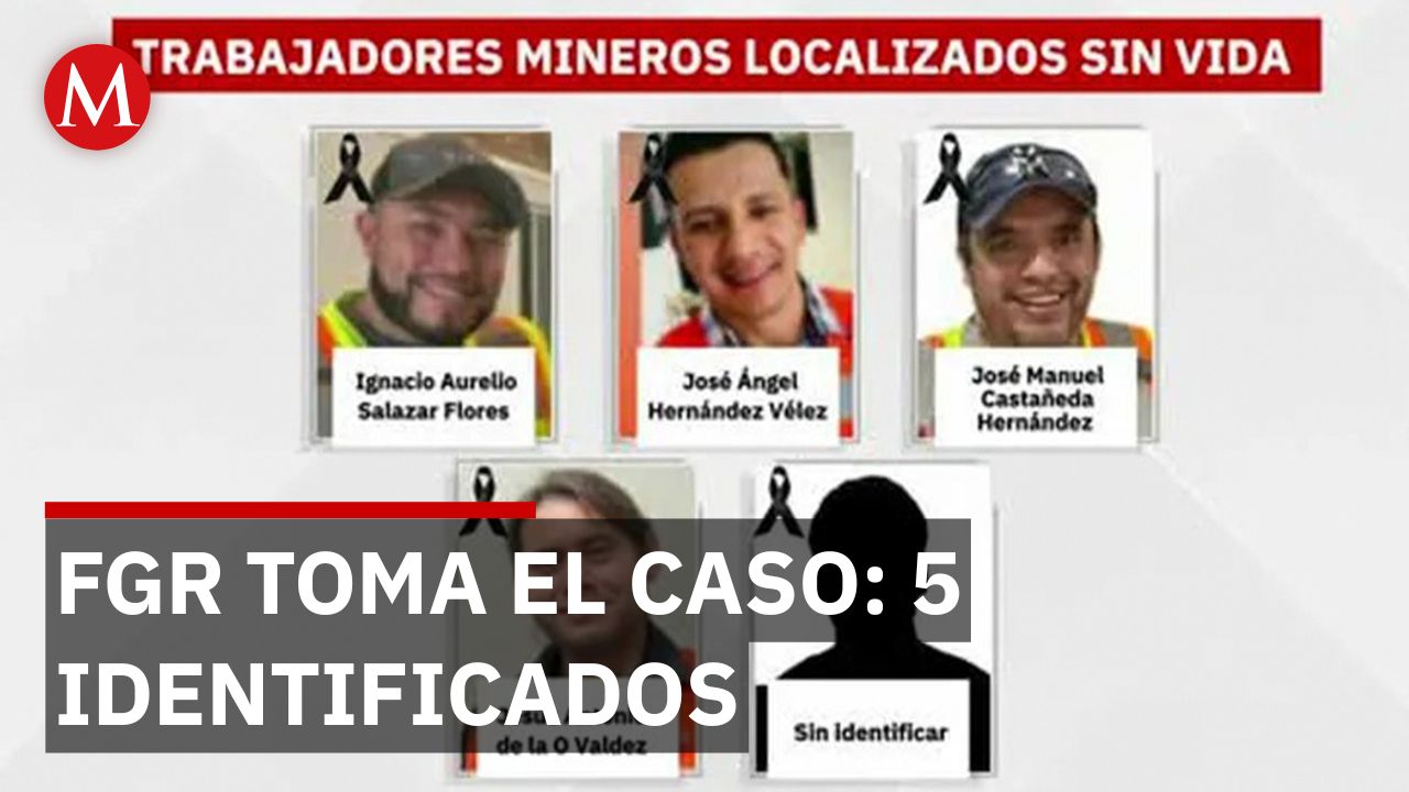 FGR identifica a 5 de los 10 mineros hallados muertos en Concordia