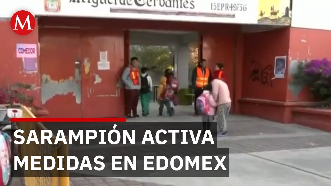 Sarampión en México obliga a usar cubrebocas en escuelas del Edomex