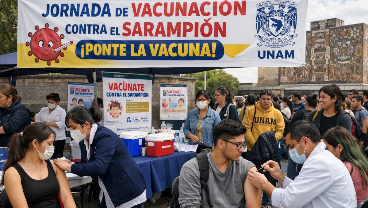 Vacúnate. Estos son TODOS los planteles de la UNAM en donde podrás vacunarte vs el sarampión GRATIS