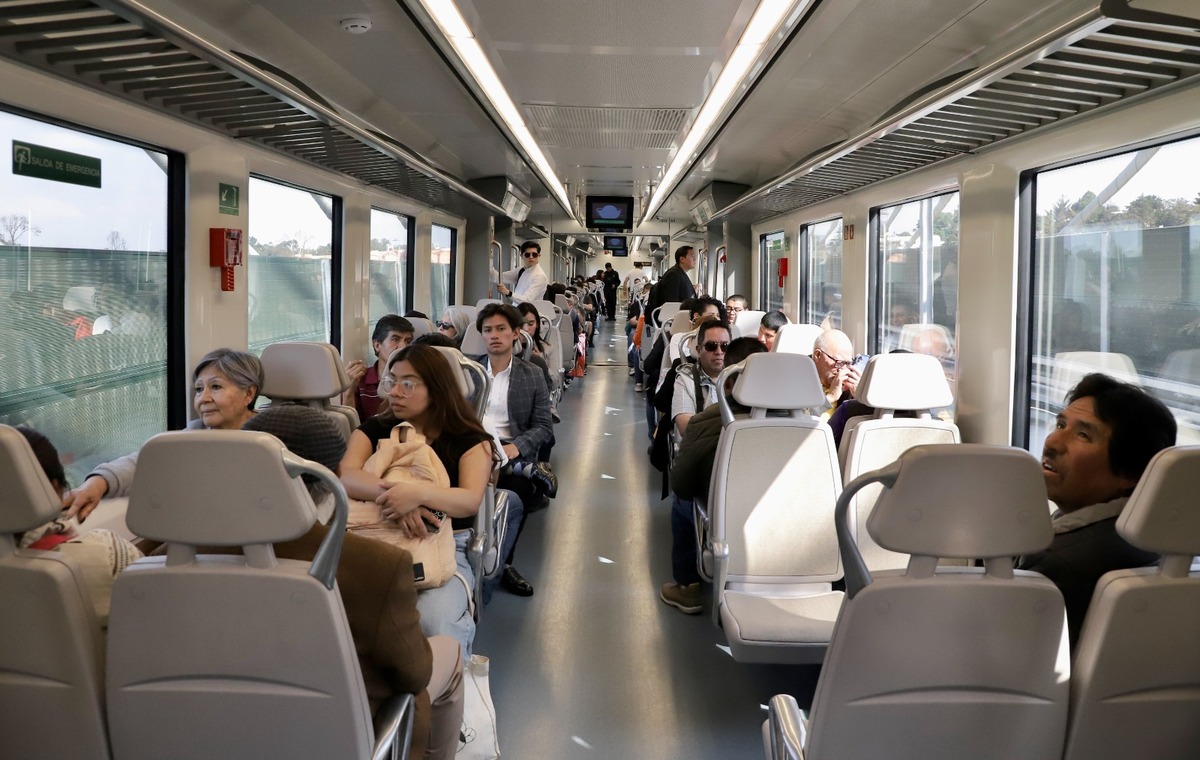 Interior del Tren Interurbano. (Foto: Ariel Ojeda)